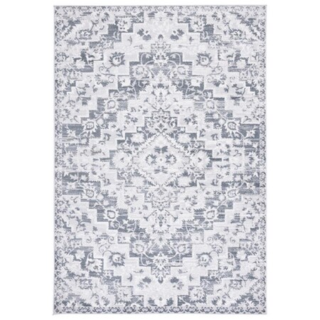 Safavieh 7 x 7 ft. Toscana Square Power Loomed Rug Grey & Ivory TOS650F-7SQ